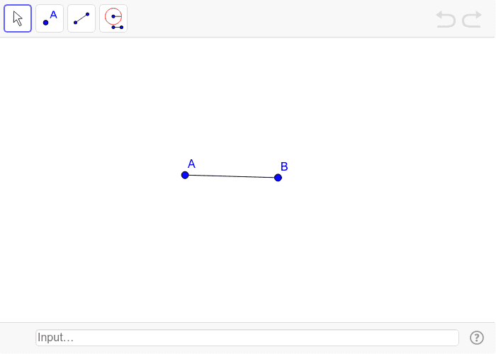 Duplicate a line segment – GeoGebra
