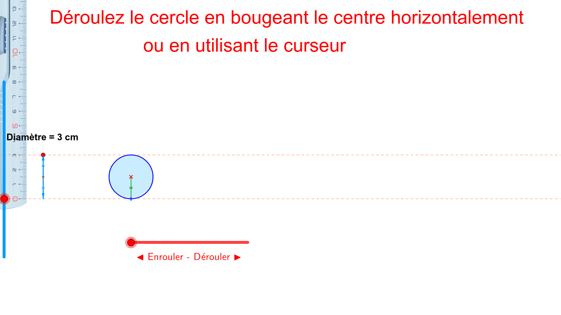 Perimetre Dun Cercle Périmètre d'un cercle par déroulement – GeoGebra