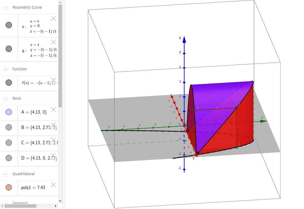 cross sections of 3d shapes geogebra