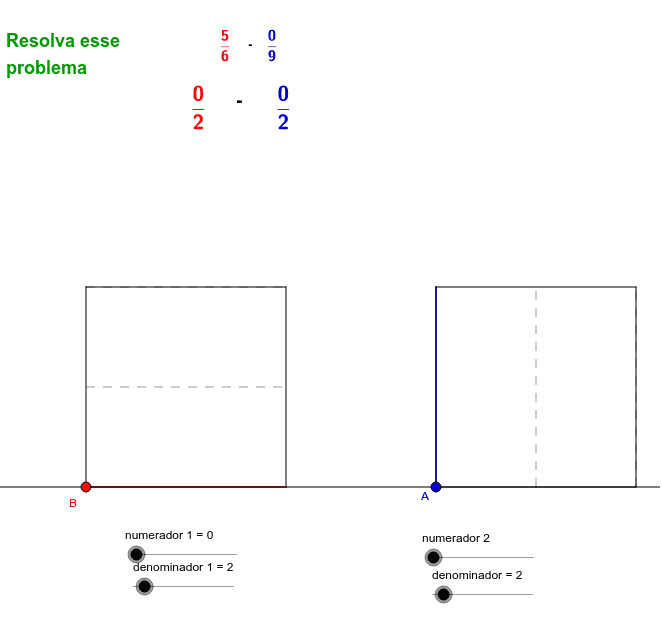 Simplificação de frações – GeoGebra