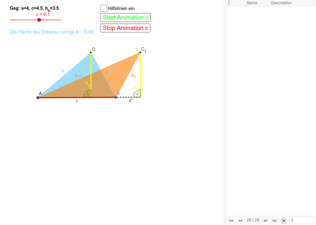 GeoGebra Applet