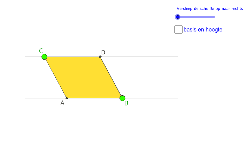 Oppervlakte parallellogram 3d