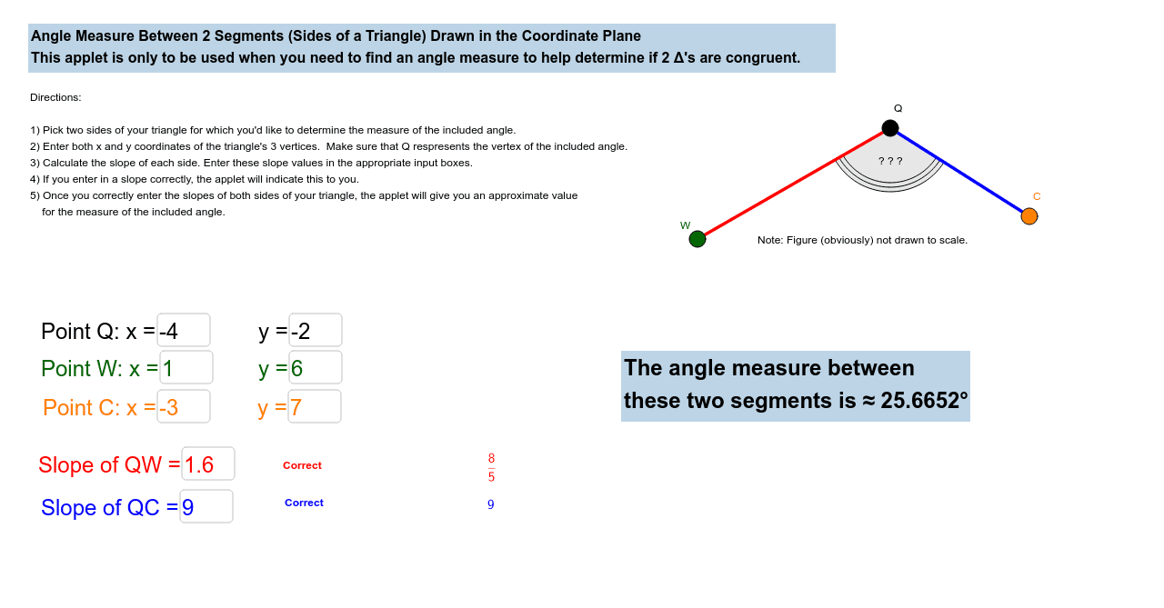 Slope To Angle Measure Calculator I Geogebra