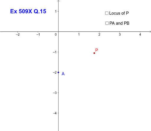 Ex 509X Q.15 – GeoGebra