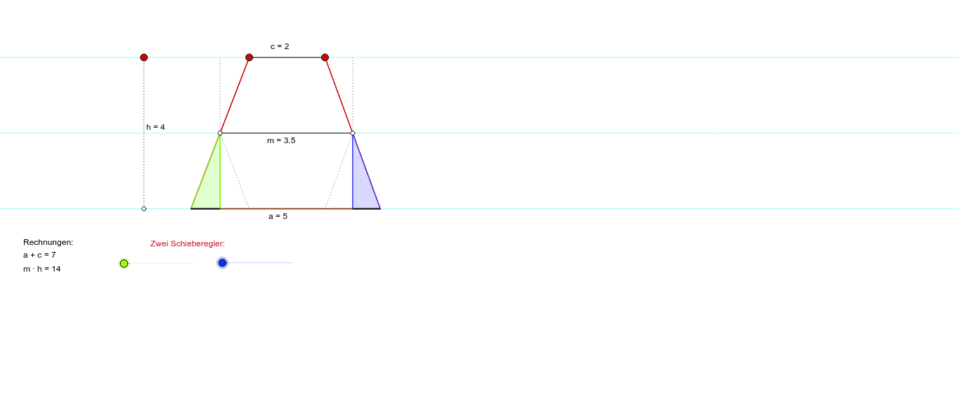 Trapez Formel Fur Flache Herleiten Geogebra