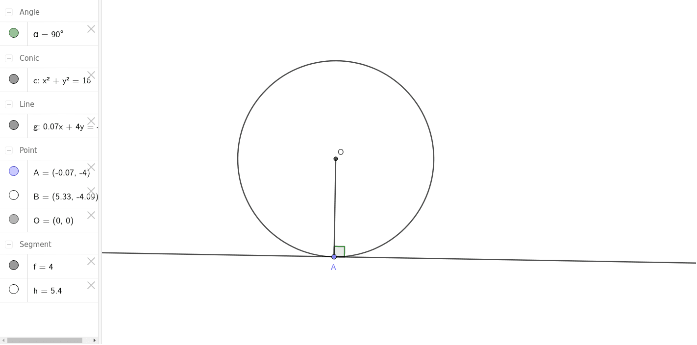 円と接線 No 1 Geogebra 円と接線 No 1 Geogebra