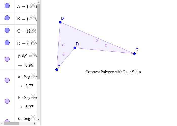 Question Four B- Concave Polygon