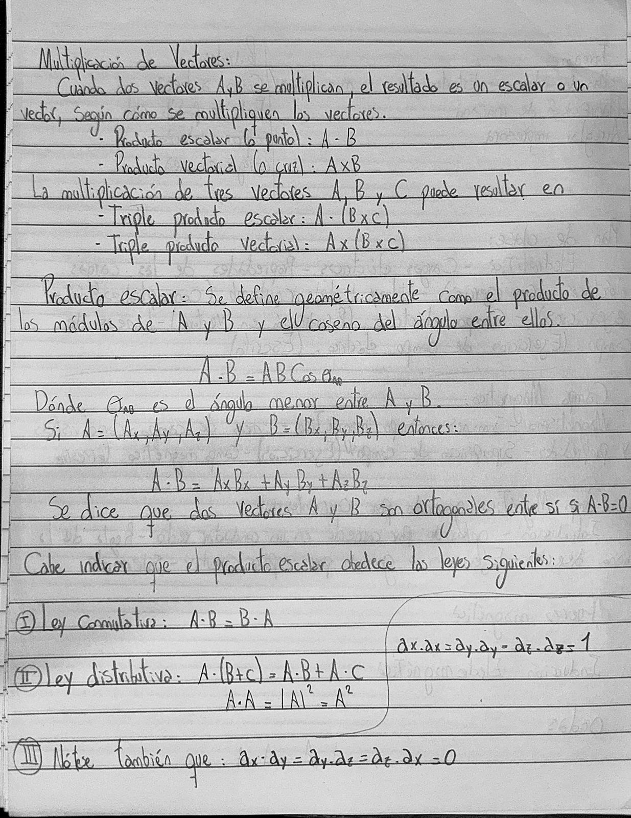 Producto Escalar