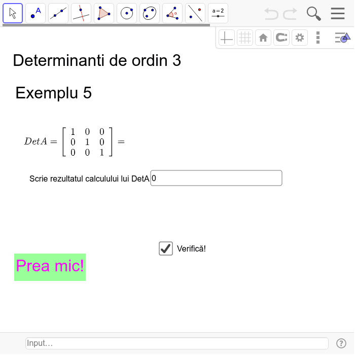 DeterminanÈi De Ordin 3 Geogebra
