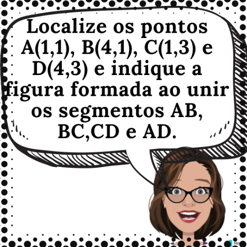 6)Observe a imagem e faça o desenho usando a ferramenta ponto e segmento.