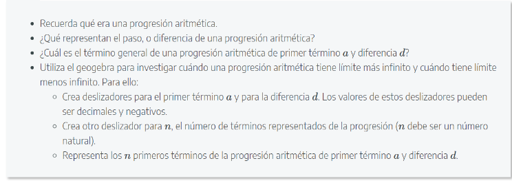 Tarea 4: Progresiones aritméticas