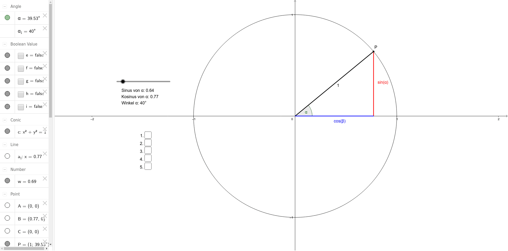 GeoGebra Applet