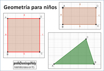 Geometría para niños con geogebra