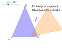 Drehsymmetrie von Dreiecken und Vierecken