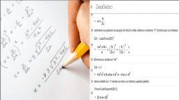 Pensamento algébrico e cálculo simbólico com o GeoGebra