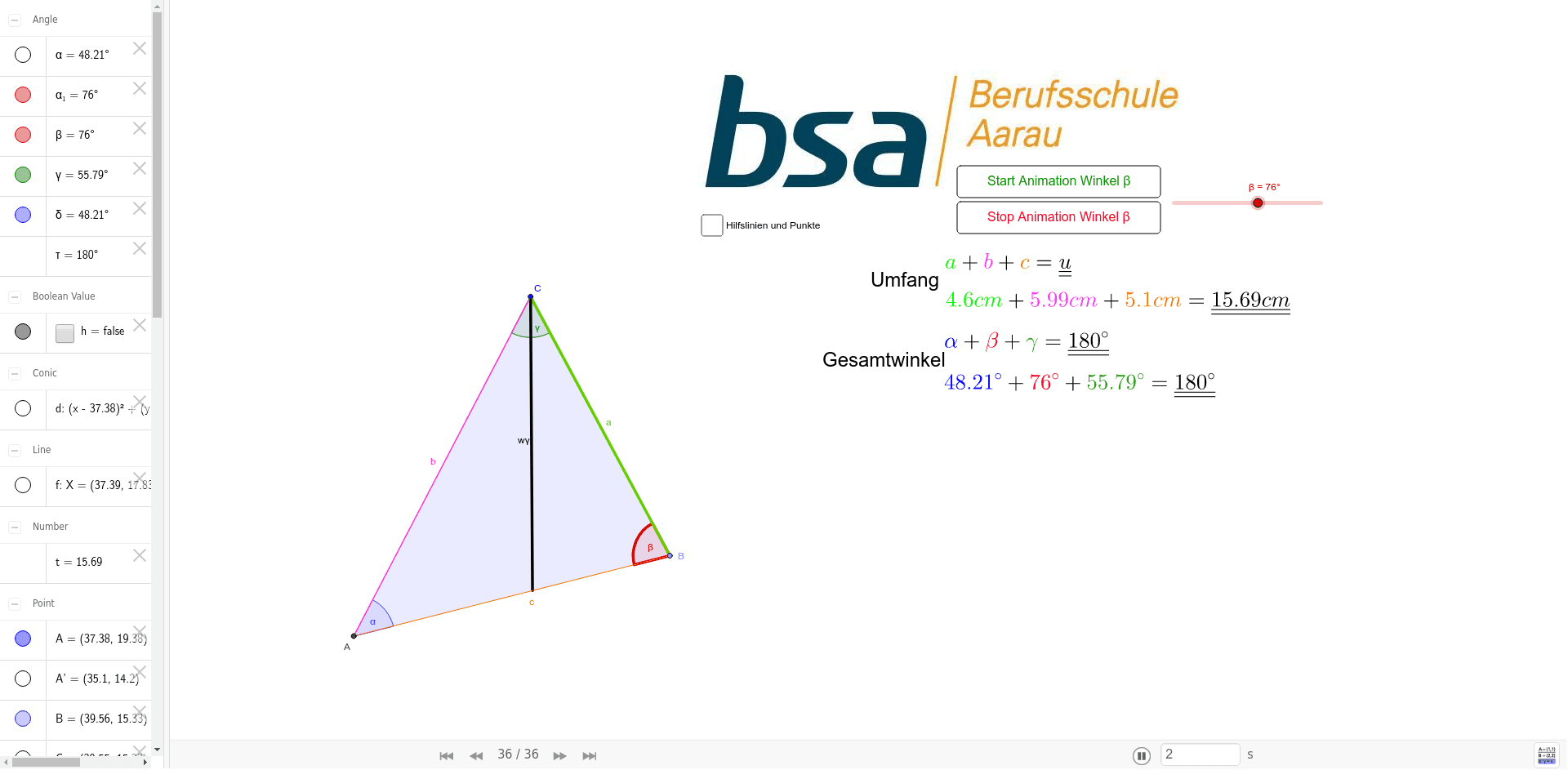 GeoGebra Applet