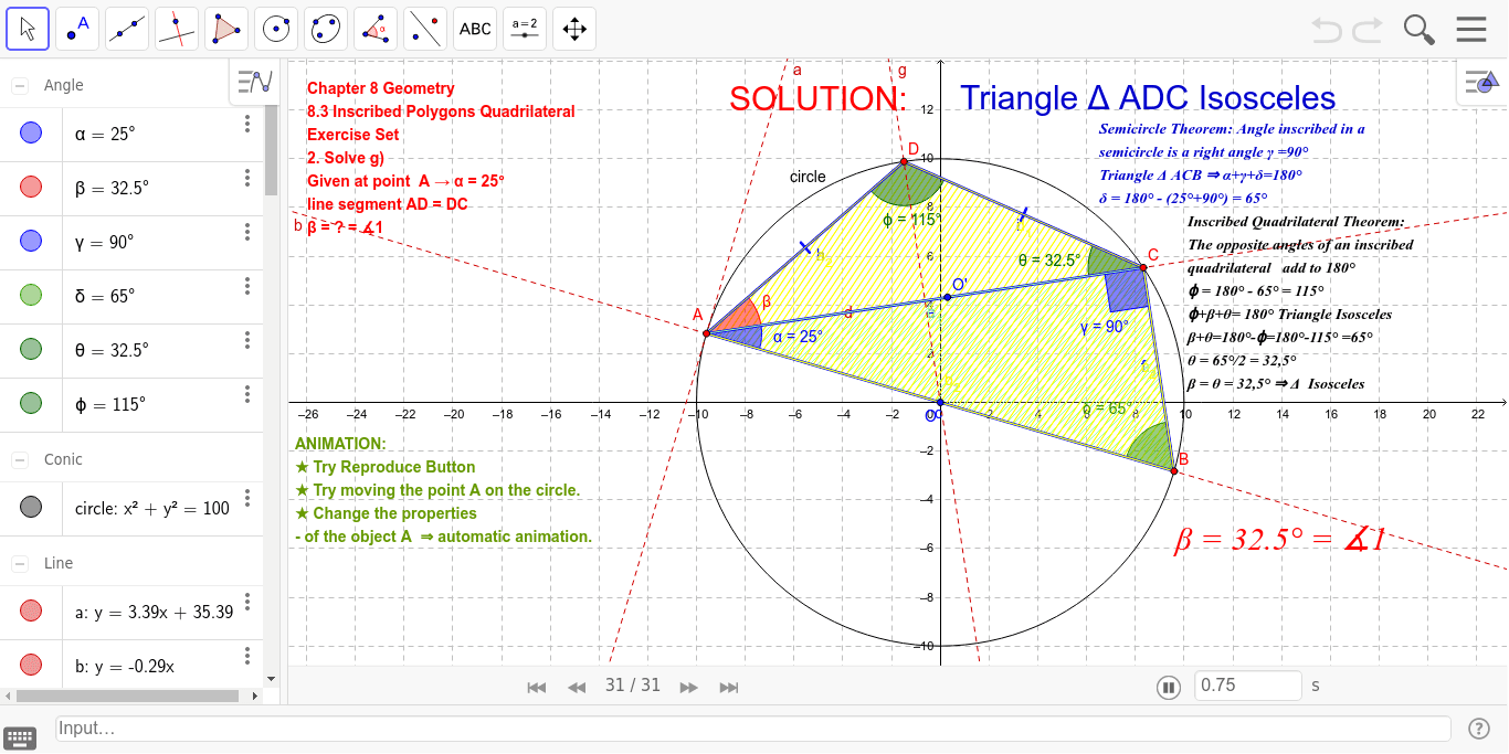 GeoGebra Applet
