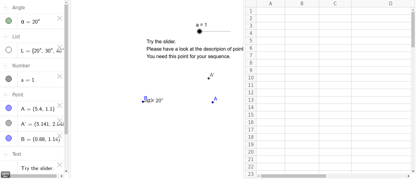 list of angles – GeoGebra