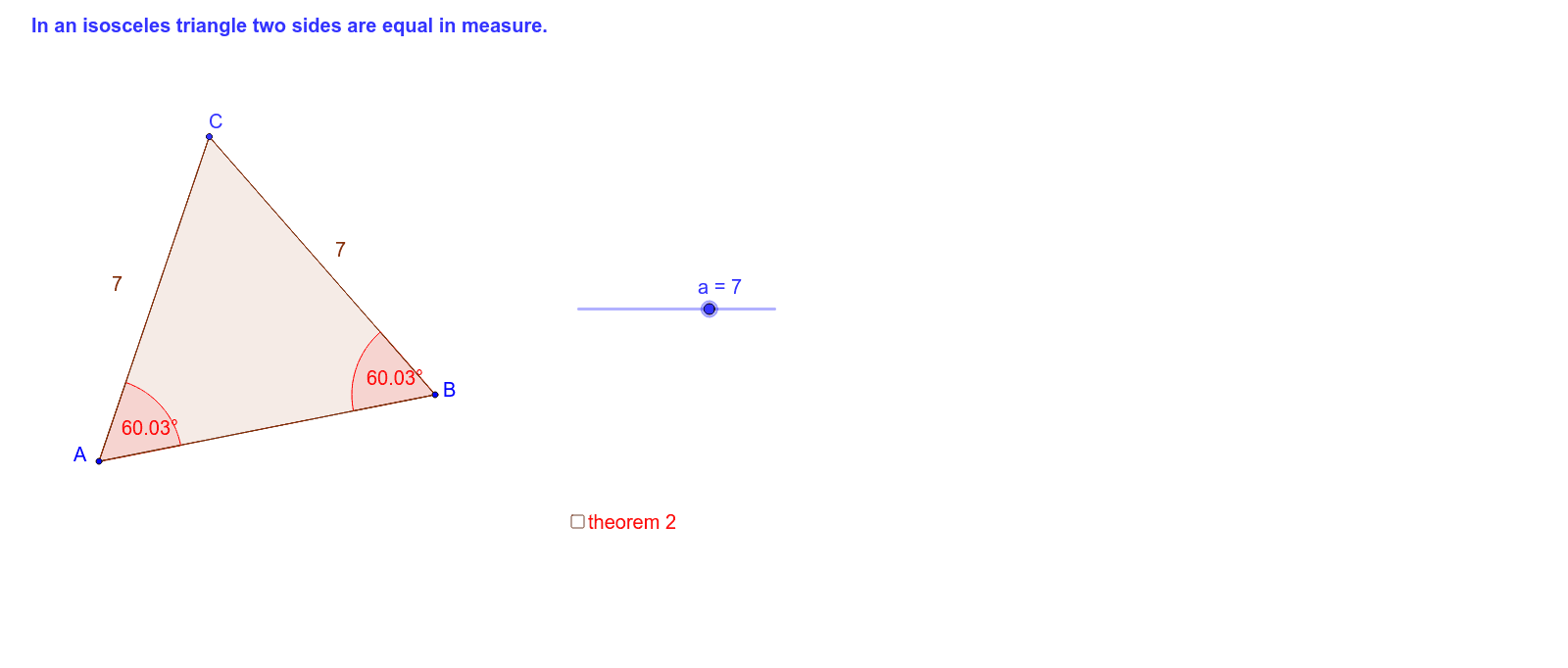 GeoGebra Applet