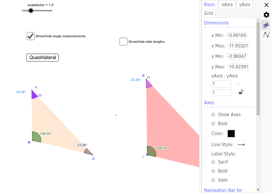 GeoGebra Applet