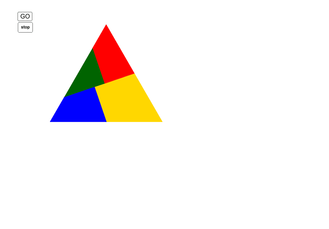 An equilateral triangle to a square GeoGebra