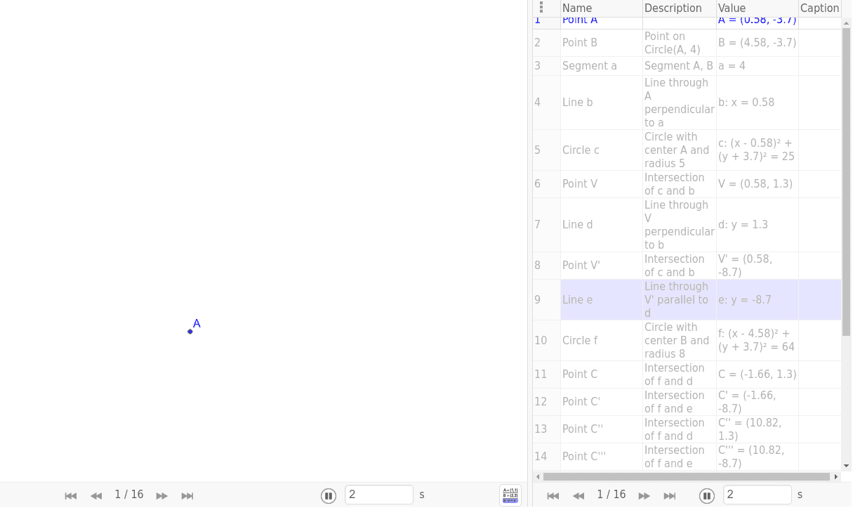 GeoGebra Applet