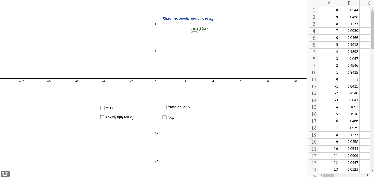 GeoGebra Applet