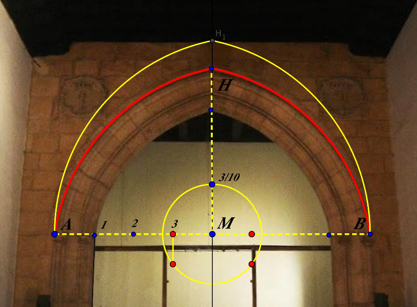 Hospital Real. Pointed arch at main lobby