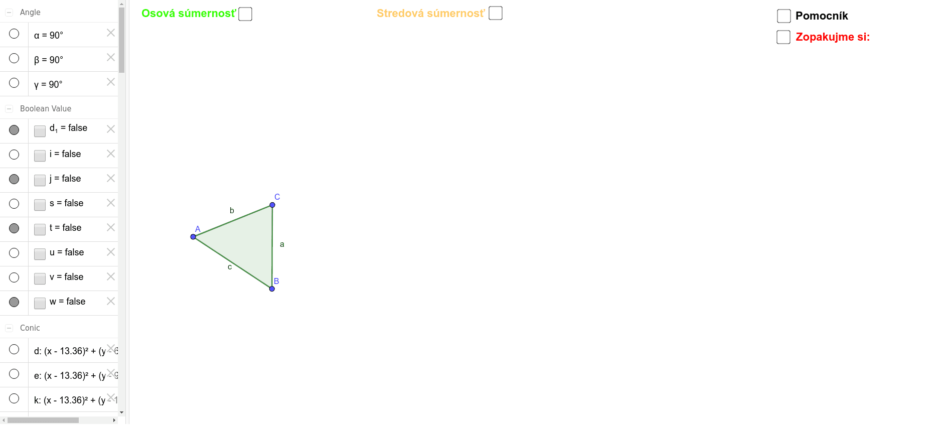 GeoGebra Applet