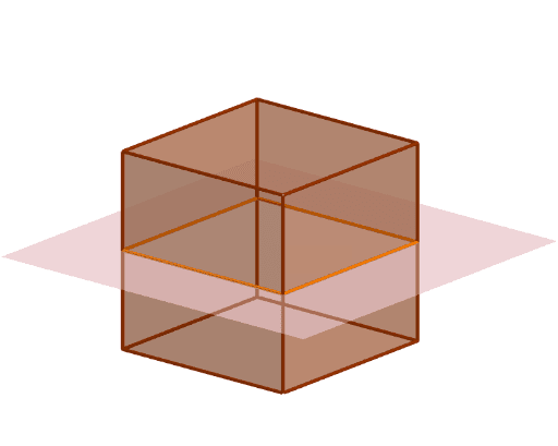 Cross sections of a cube – GeoGebra