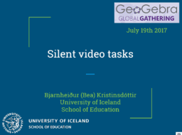 Silent Video Tasks