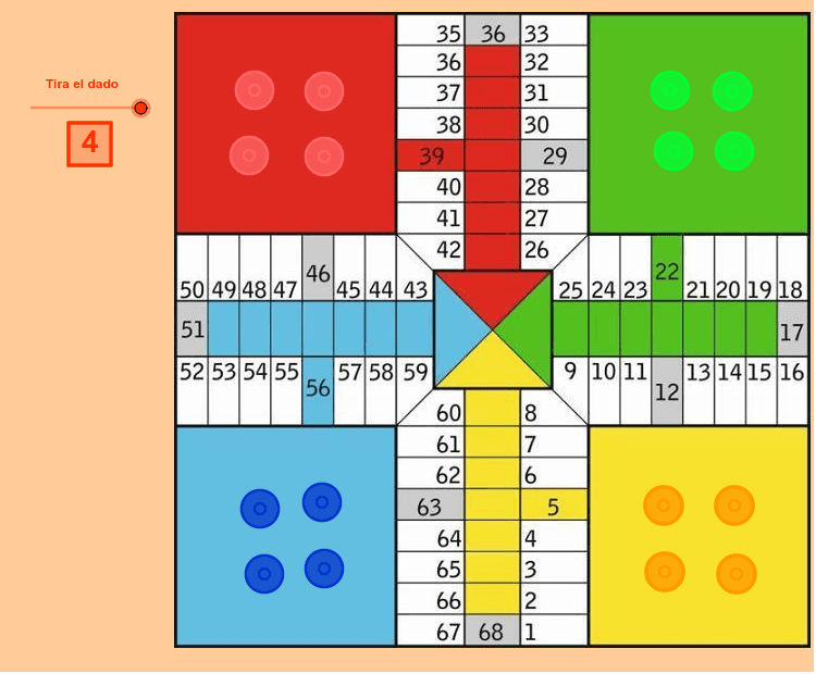 FICHAS PARCHIS DE 4