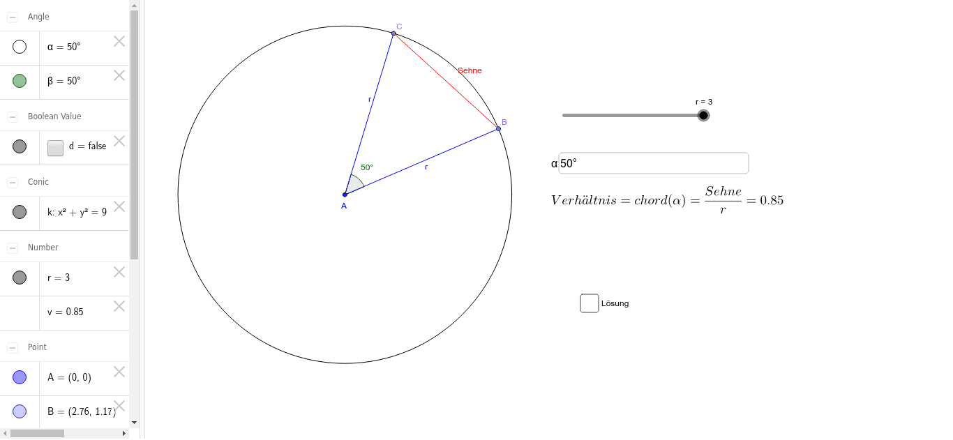 GeoGebra Applet