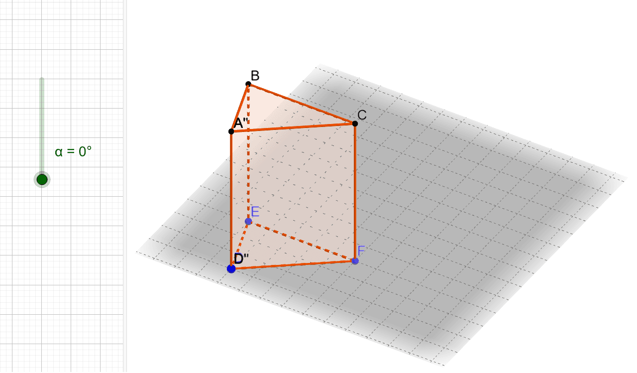 三角柱の展開 Geogebra