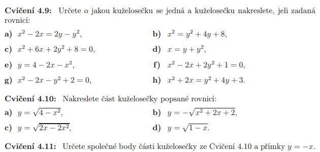 V appletu jsou vyřešeny úlohy 4.9 a , 4.9. c