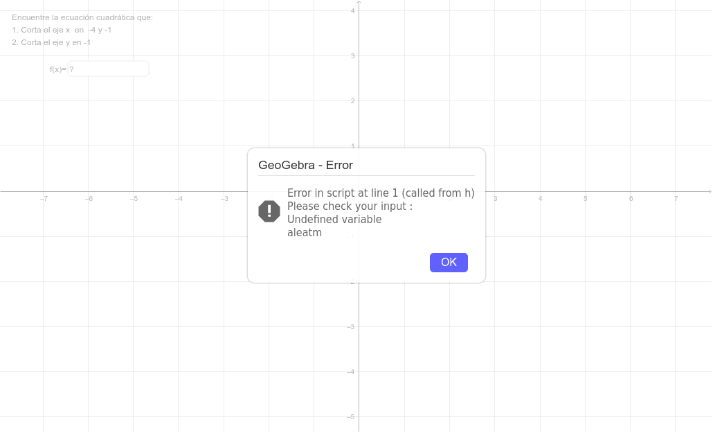GeoGebra Applet