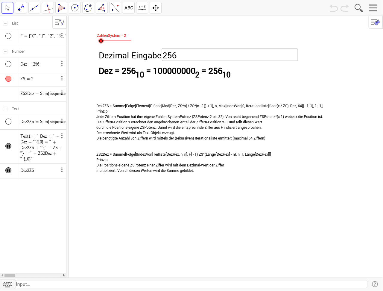 GeoGebra Applet