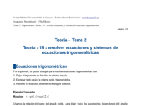 Teoría - 18 - resolver ecuaciones y sistemas de ecuaciones trigonométricas.pdf