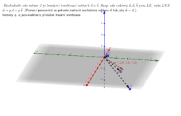Lineární závislost a nezávislost vektorů 