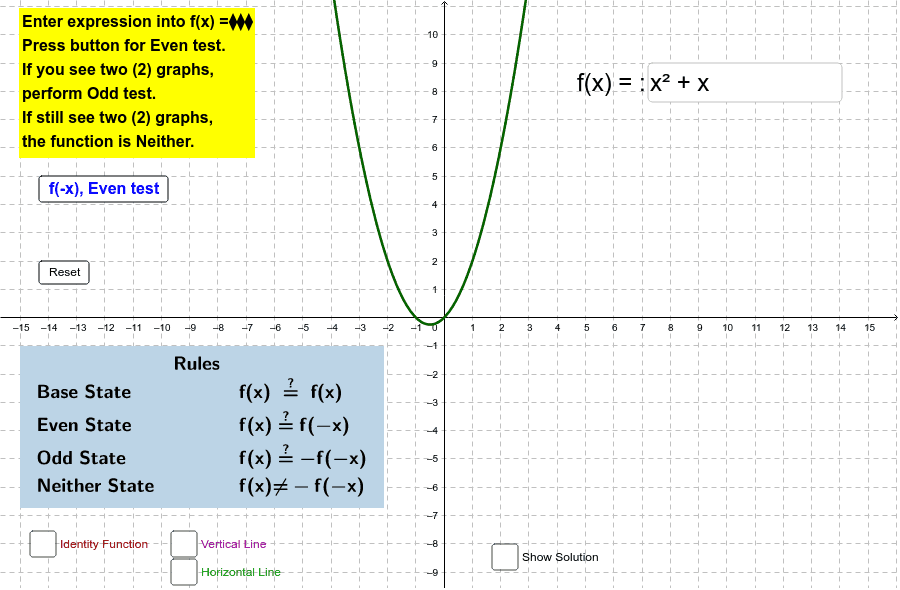 GeoGebra Applet