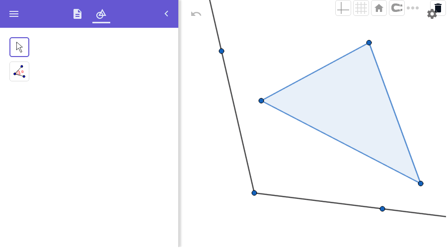 Classification d'un angle selon la mesure – GeoGebra