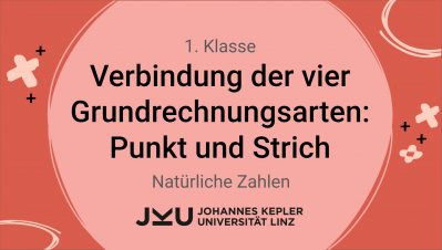 Verbindung der vier Grundrechnungsarten: Punkt und Strich