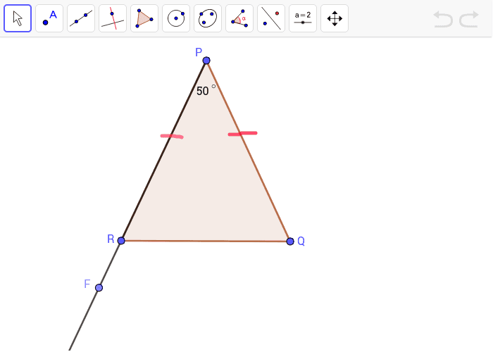 5. Find the measure of Angle QRF.