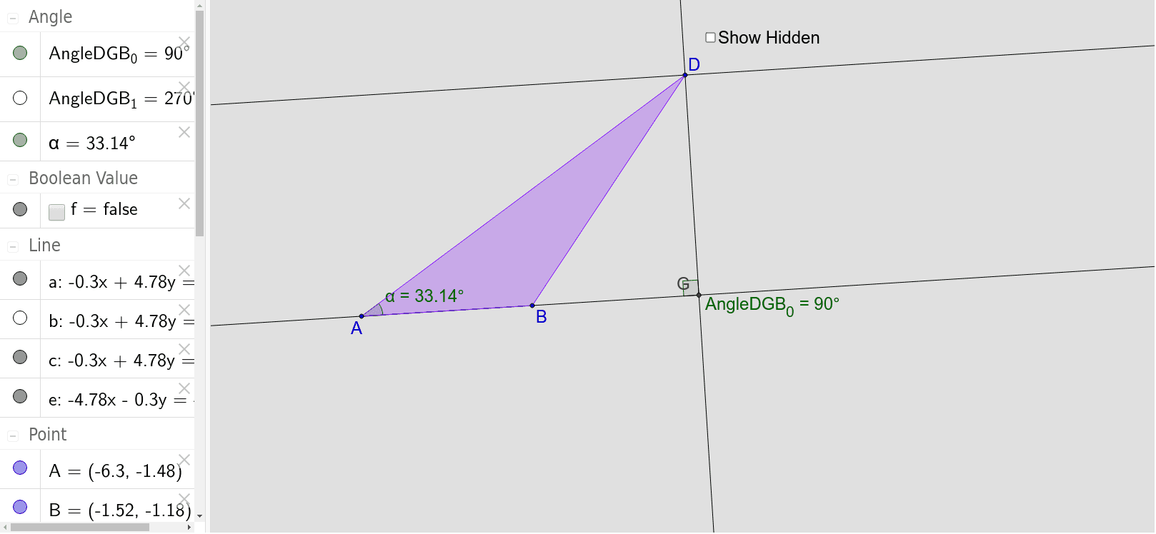 GeoGebra Applet