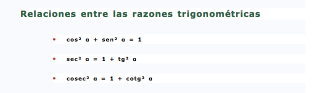 BASADAS EN EL TEOREMA DE PITÁGORAS