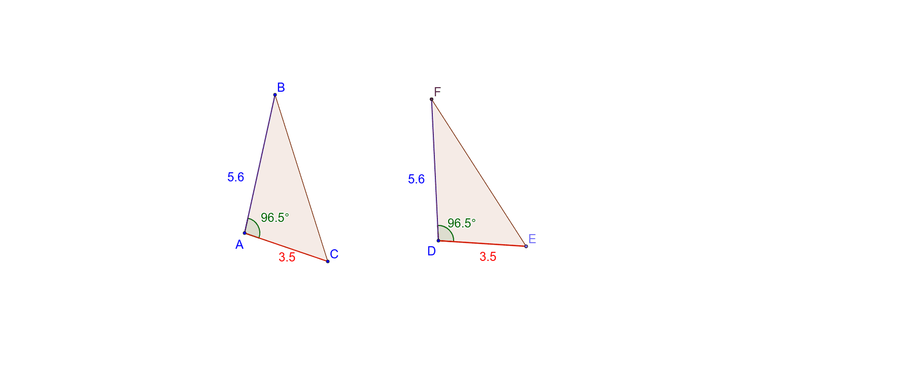Congruent Triangles Exploration 3 GeoGebra