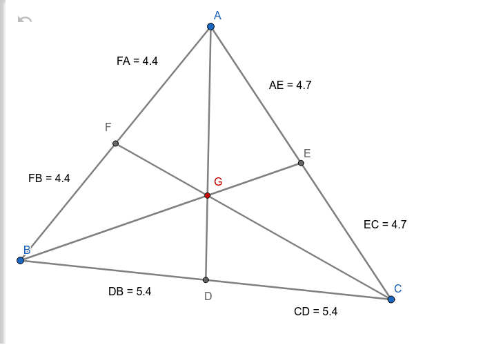 Centroid, Incentre, Circumcentre and Orthocentre of a Triangle – GeoGebra