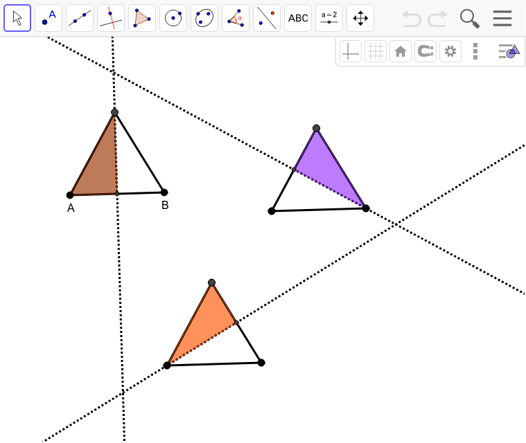 Equilateral Triangle Reflection Symmetry Press Enter to start activity