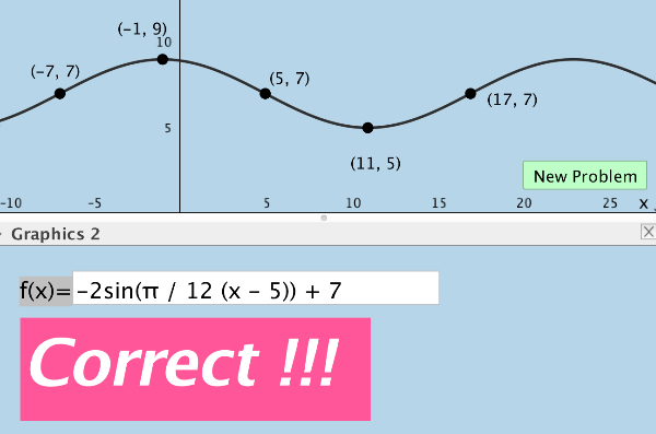 Modeling with Trigonometric Functions – GeoGebra