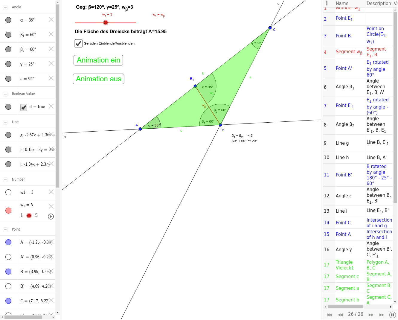 GeoGebra Applet